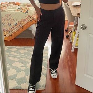 Vintage Black and White Pinstripe Trousers